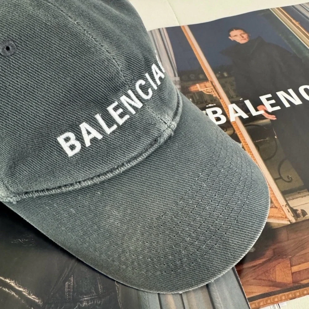 BALENCIAGA Denim Baseball Unisex Cap size L(59cm) 💯Authentic USED Like New!!! - Picture 5 of 13